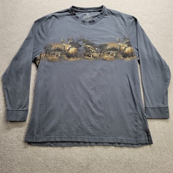 North River Outfitters Deer Wrap Around Nature Long Sleeve Shirt Men's Size 2XL - Picture 1 of 6